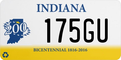 IN license plate 175GU