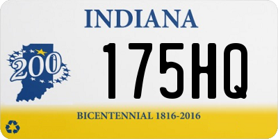 IN license plate 175HQ