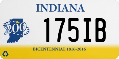 IN license plate 175IB