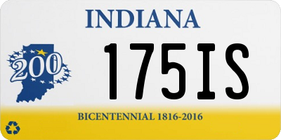 IN license plate 175IS