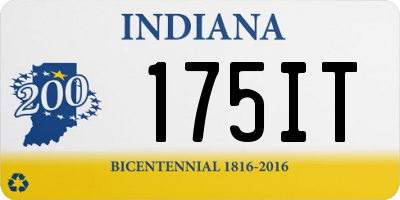 IN license plate 175IT