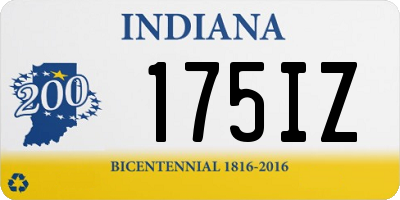IN license plate 175IZ
