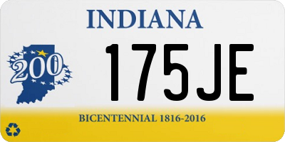 IN license plate 175JE