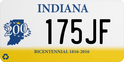 IN license plate 175JF