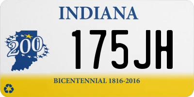 IN license plate 175JH