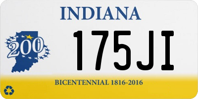 IN license plate 175JI