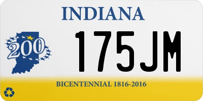 IN license plate 175JM