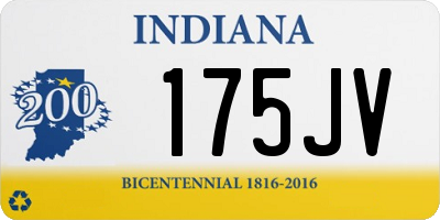 IN license plate 175JV