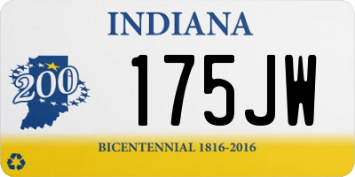 IN license plate 175JW