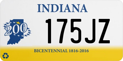 IN license plate 175JZ