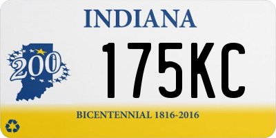 IN license plate 175KC