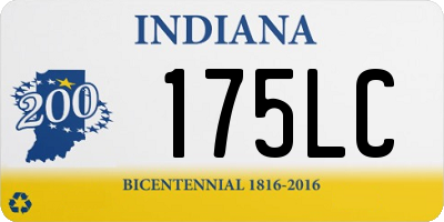 IN license plate 175LC