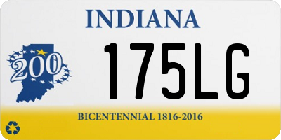 IN license plate 175LG
