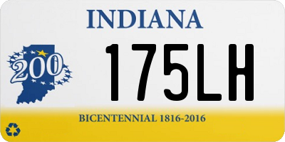 IN license plate 175LH