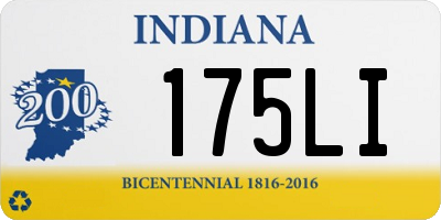 IN license plate 175LI