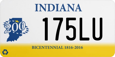 IN license plate 175LU