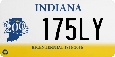 IN license plate 175LY
