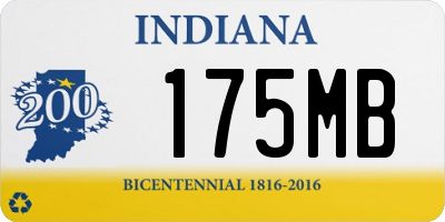 IN license plate 175MB