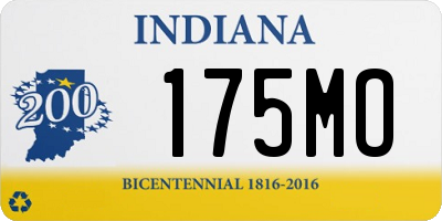 IN license plate 175MO