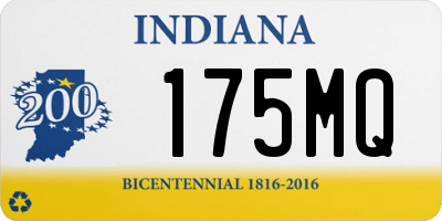 IN license plate 175MQ