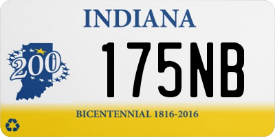 IN license plate 175NB