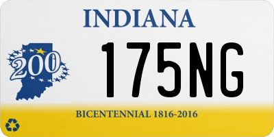 IN license plate 175NG