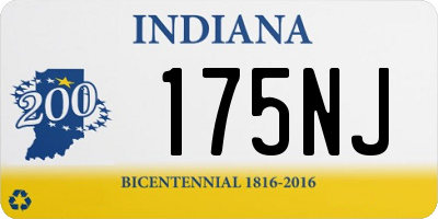 IN license plate 175NJ