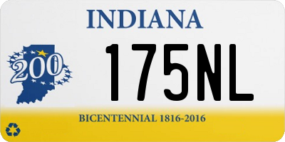 IN license plate 175NL