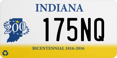 IN license plate 175NQ