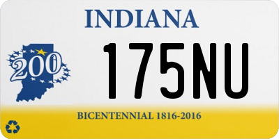 IN license plate 175NU