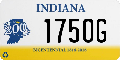 IN license plate 175OG