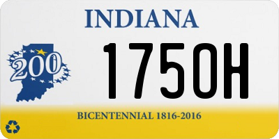 IN license plate 175OH