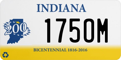 IN license plate 175OM