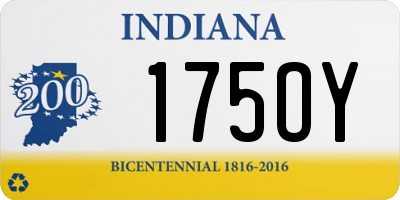 IN license plate 175OY