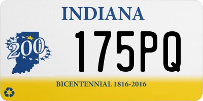 IN license plate 175PQ