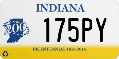 IN license plate 175PY