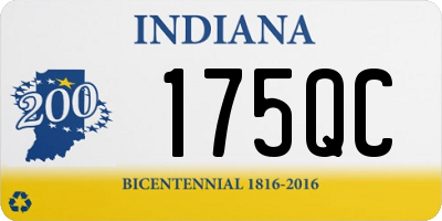 IN license plate 175QC