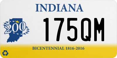 IN license plate 175QM