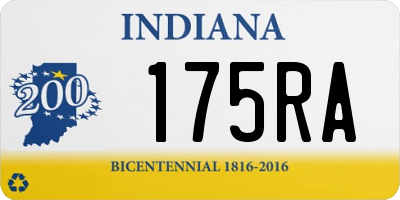 IN license plate 175RA