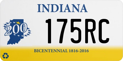 IN license plate 175RC