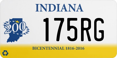 IN license plate 175RG