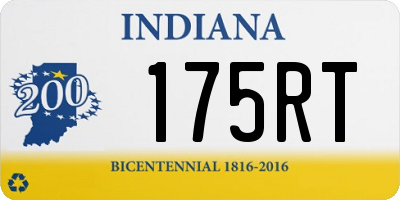 IN license plate 175RT