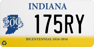 IN license plate 175RY