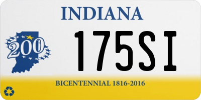 IN license plate 175SI