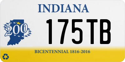 IN license plate 175TB