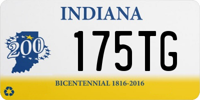 IN license plate 175TG