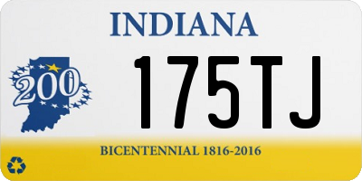 IN license plate 175TJ