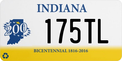 IN license plate 175TL