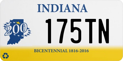 IN license plate 175TN