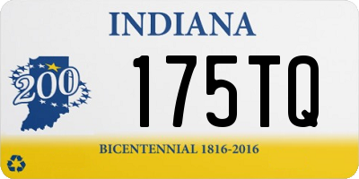 IN license plate 175TQ